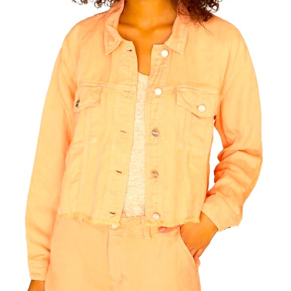 NWT Sanctuary Marigold Axel Trucker Denim Jacket Medium - Picture 2 of 12